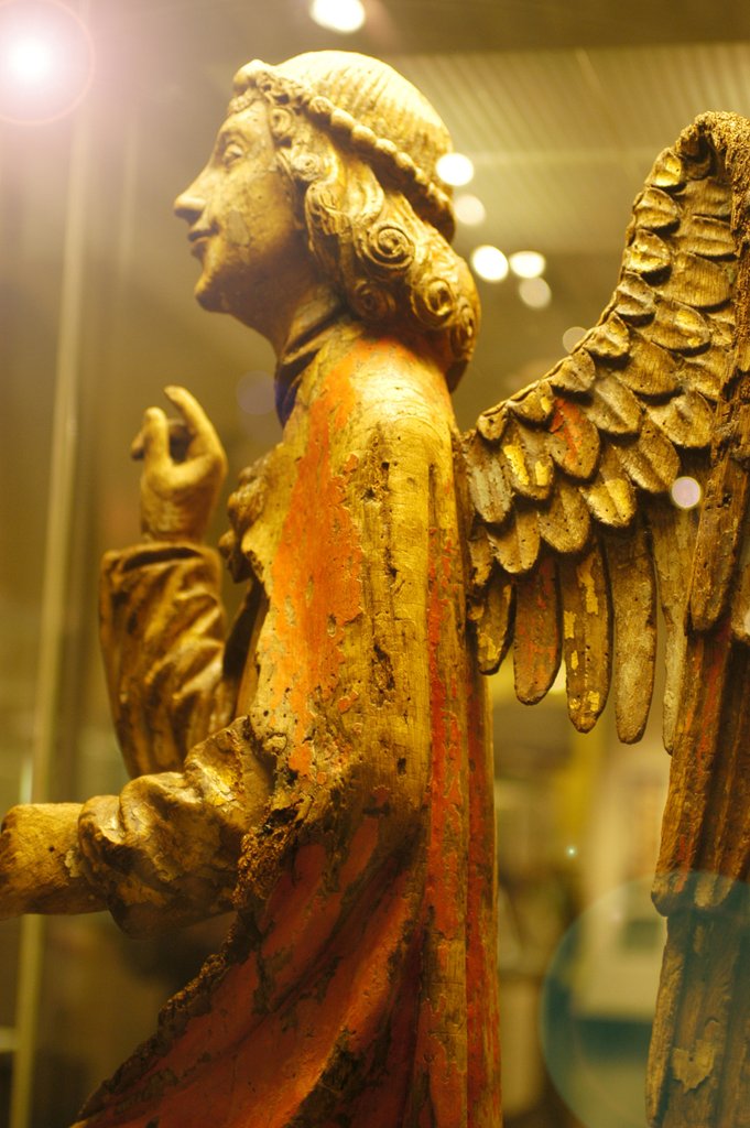 Detail of The Angel of the Annunciation, detail by Stuart Cox