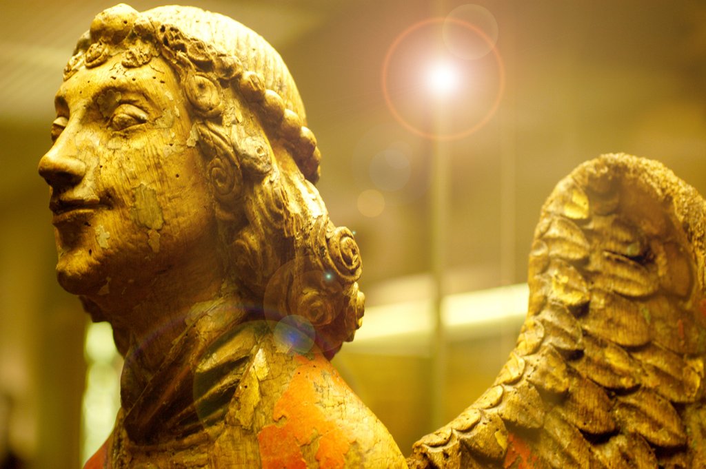 Detail of The Angel of the Annunciation, detail by Stuart Cox