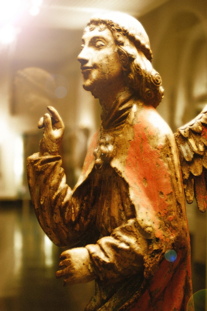 Detail of The Angel of the Annunciation, detail by Stuart Cox
