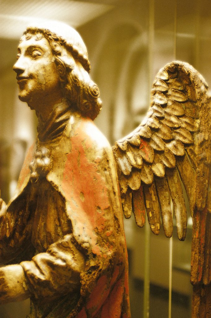 Detail of The Angel of the Annunciation, detail by Stuart Cox
