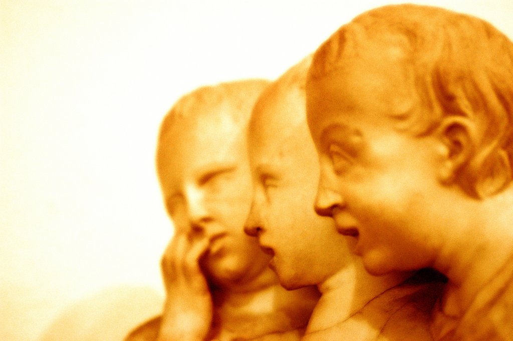 Detail of Three Adoring Angels, detail by Stuart Cox