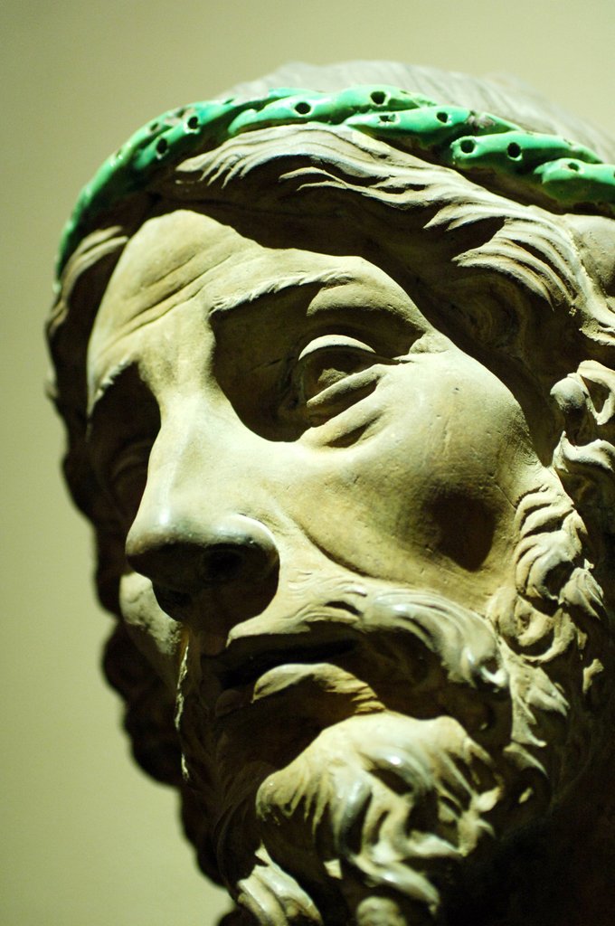 Detail of Bust of Jesus Christ, detail of face by Stuart Cox