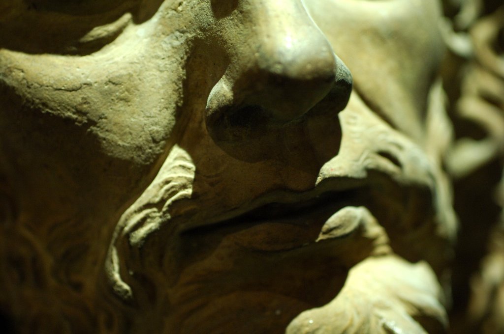Detail of Bust of Jesus Christ, detail of face by Stuart Cox