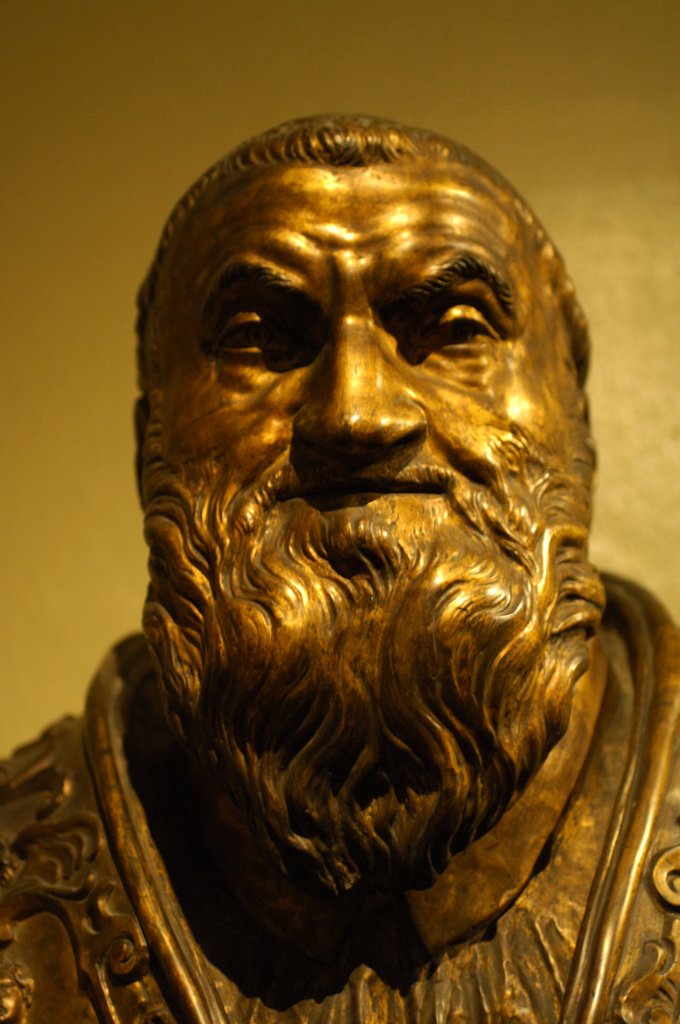 Detail of Pope Sixtus V by Stuart Cox