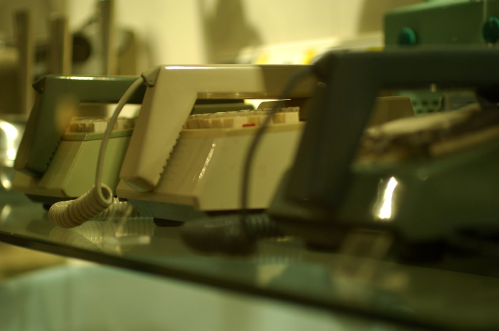 Detail of Prototype Telephone handset by Stuart Cox