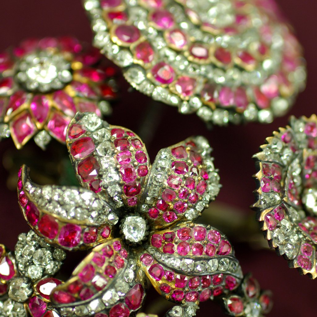 Detail of Spray ornament, detail by Stuart Cox