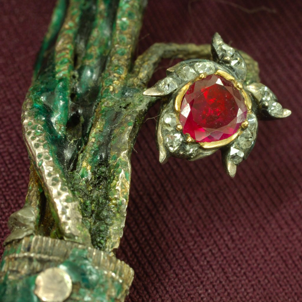 Detail of Spray ornament, detail by Stuart Cox