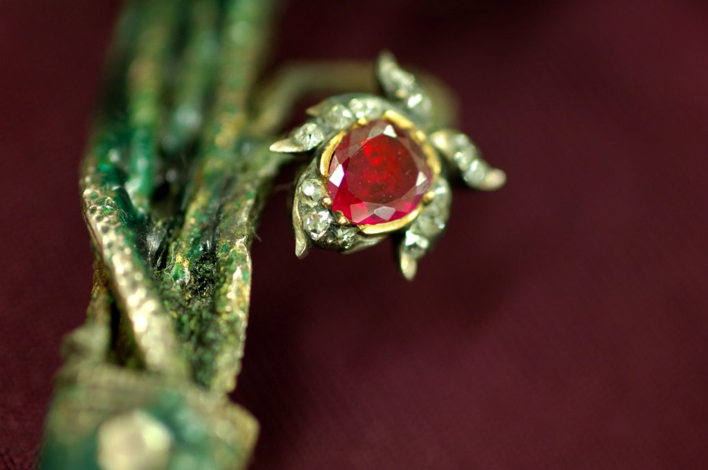 Detail of Spray ornament, detail by Stuart Cox