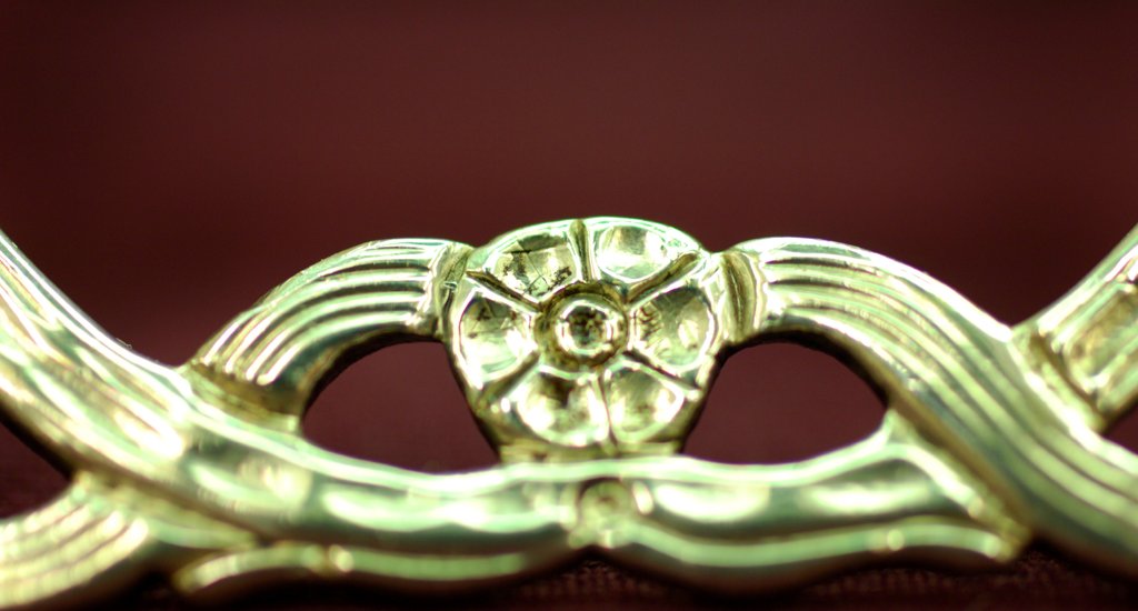 Detail of Shoe buckle, detail by Stuart Cox