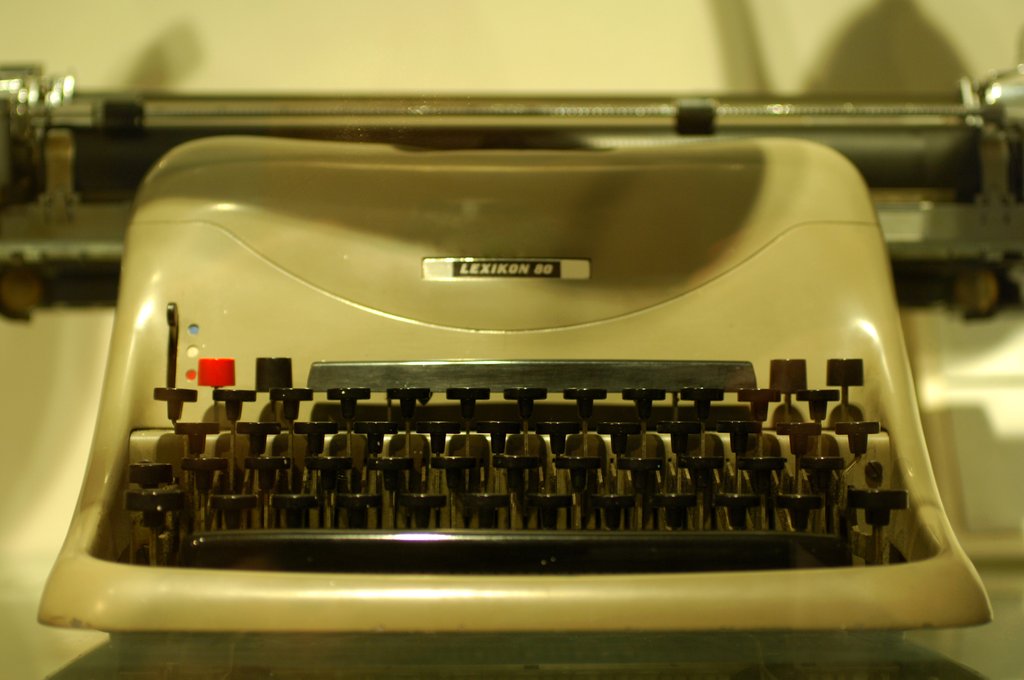 Detail of Olivetti Lexicon 80 by Stuart Cox