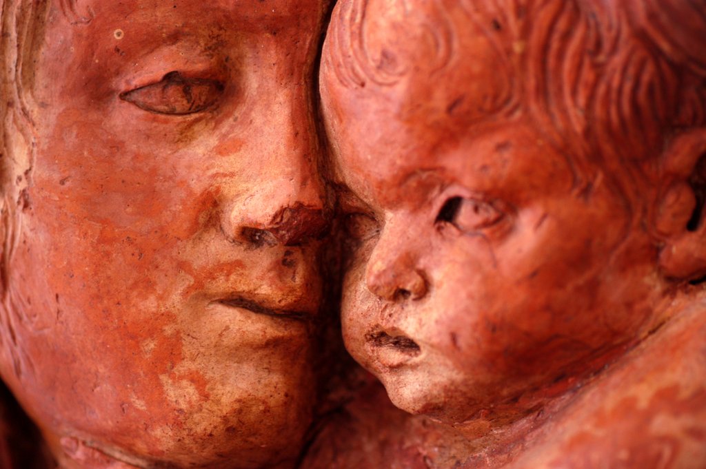 Detail of The Virgin and Child by Stuart Cox
