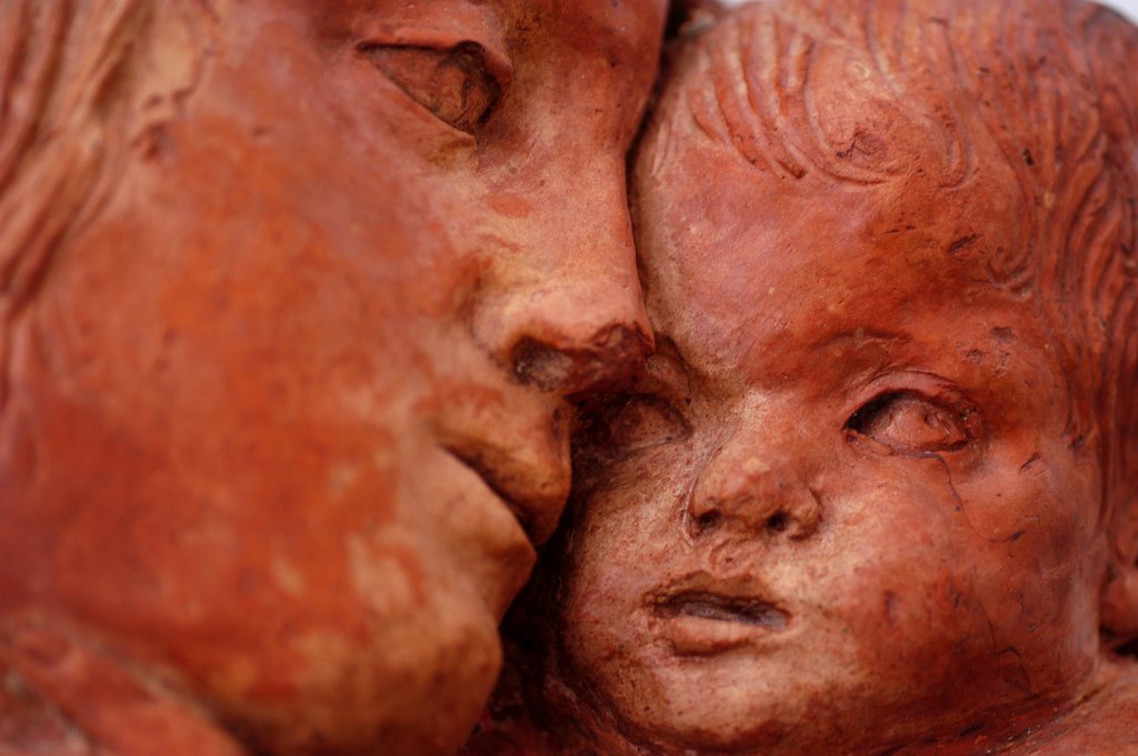 Detail of The Virgin and Child by Stuart Cox