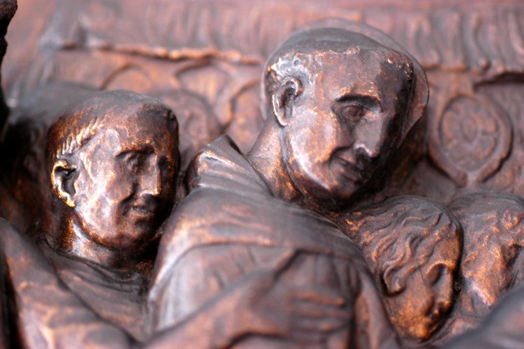 Detail of The Miracle of The Speaking Babe, detail by Stuart Cox