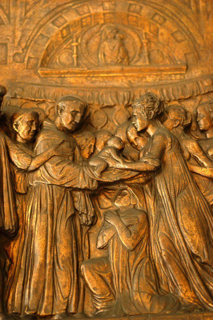 Detail of The Miracle of The Speaking Babe, detail by Stuart Cox