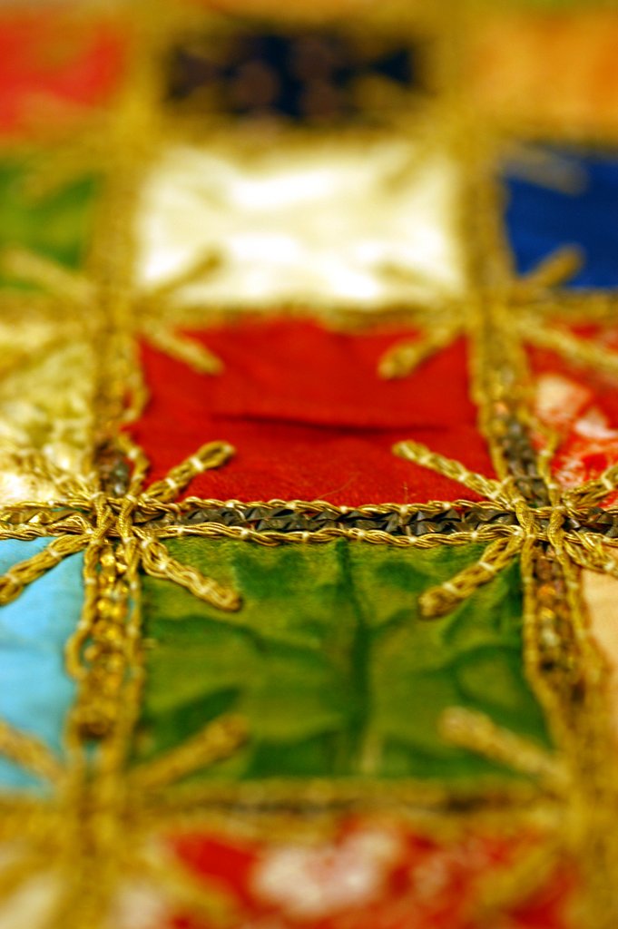 Detail of Pachisi Board by Stuart Cox