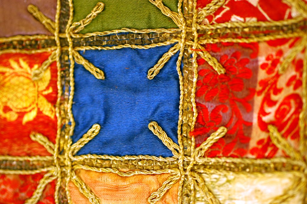 Detail of Pachisi Board by Stuart Cox