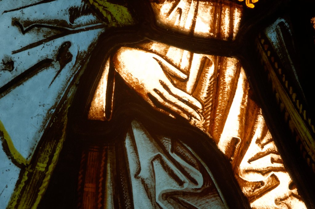 Detail of Panel of an angel by Stuart Cox
