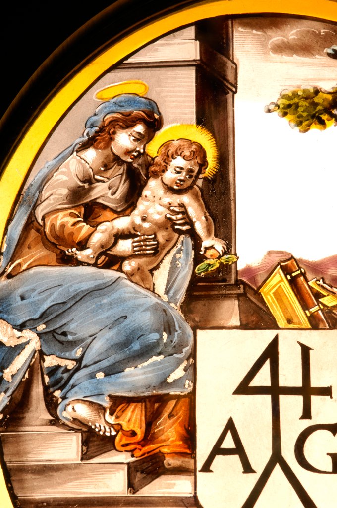 Detail of Saint Mary of Egypt and the Virgin and Child by Stuart Cox