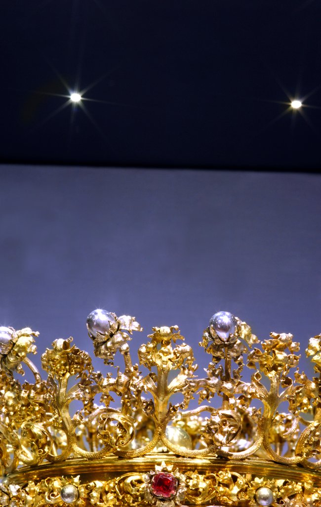 Detail of Crown for a statue of The Virgin Mary by Stuart Cox