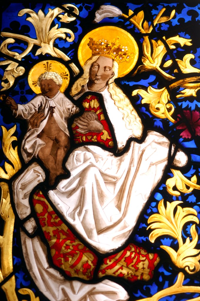 Detail of Virgin and Child, from a series of the Mystic marriage of St Catherine by Stuart Cox