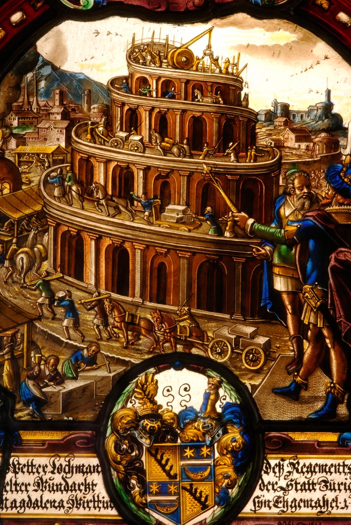 Detail of Tower of Babel by Stuart Cox