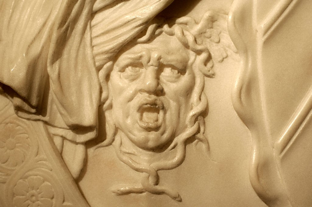 Detail of Detail from the bust of Oliver Cromwell by Stuart Cox