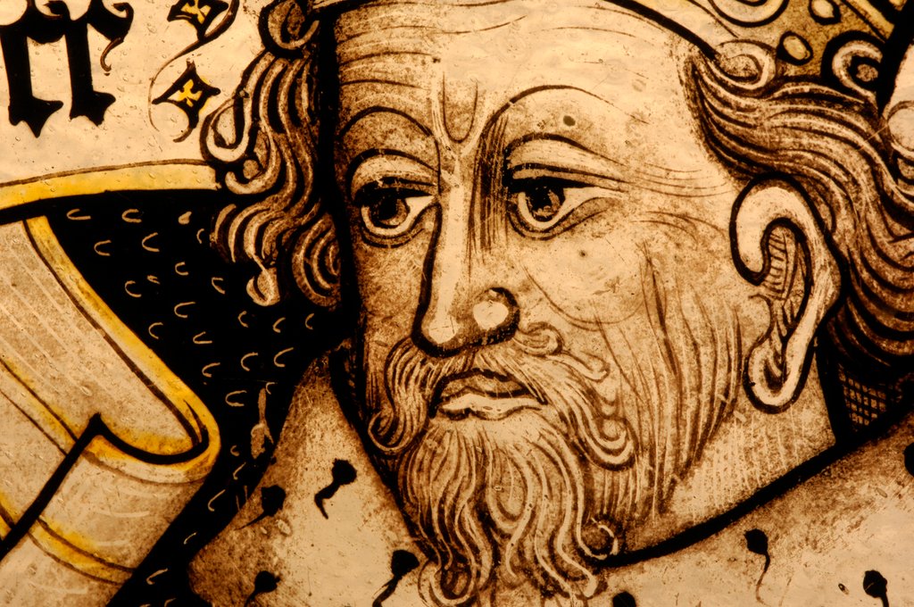 Detail of St Edmund The Martyr by Stuart Cox