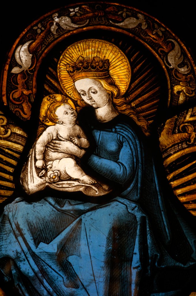 Detail of The Virgin and Child by Stuart Cox
