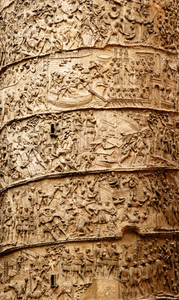 Detail of Trajan's column by Stuart Cox
