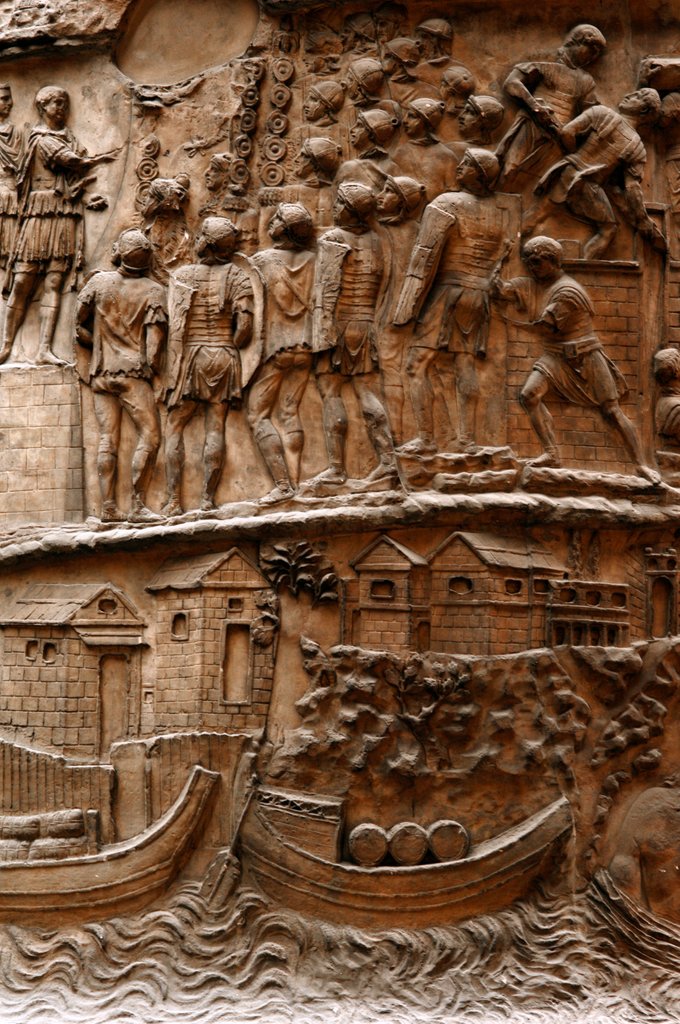 Detail of Trajan's column by Stuart Cox