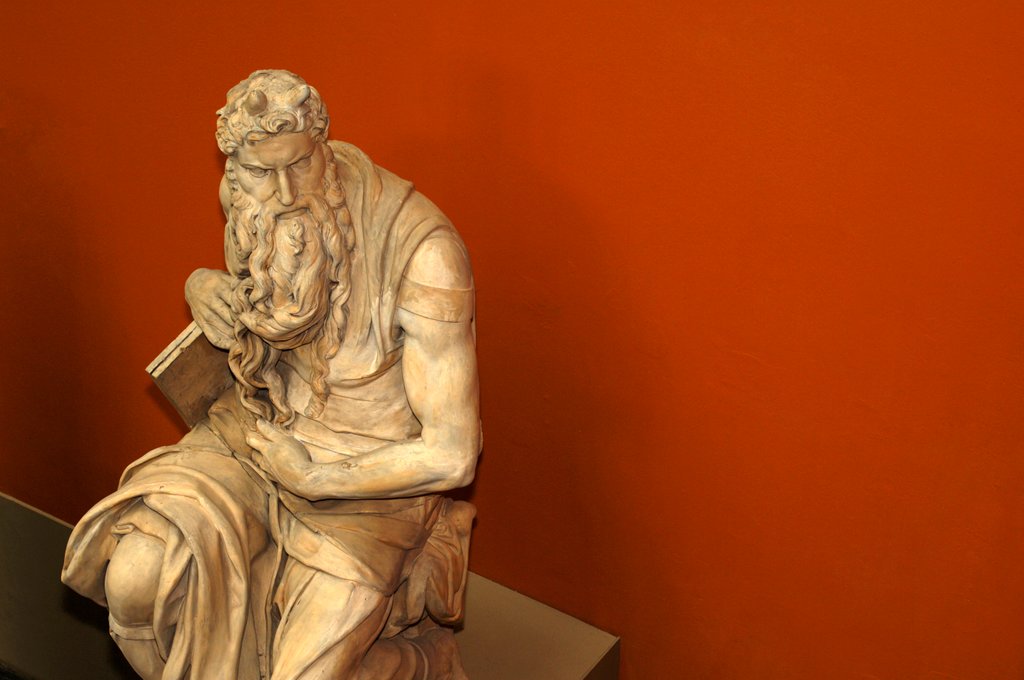 Detail of Moses by Stuart Cox