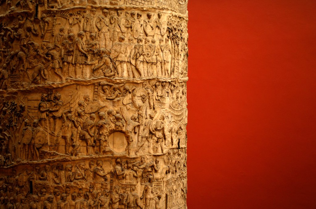 Detail of Trajan's column by Stuart Cox