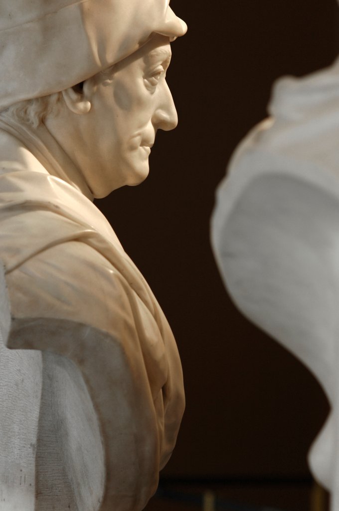 Detail of Bust of Giovanni Vincenzo, Pope Clement XIV by Stuart Cox