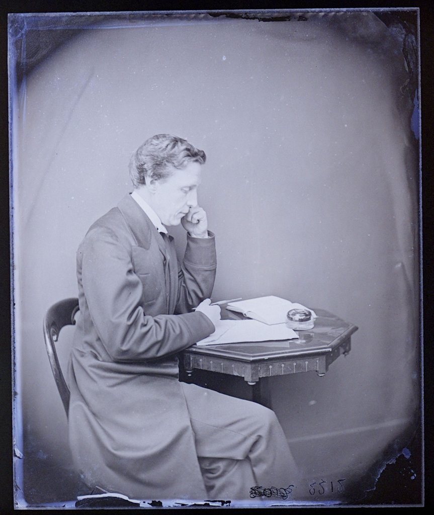 Detail of Self portrait by Lewis Carroll