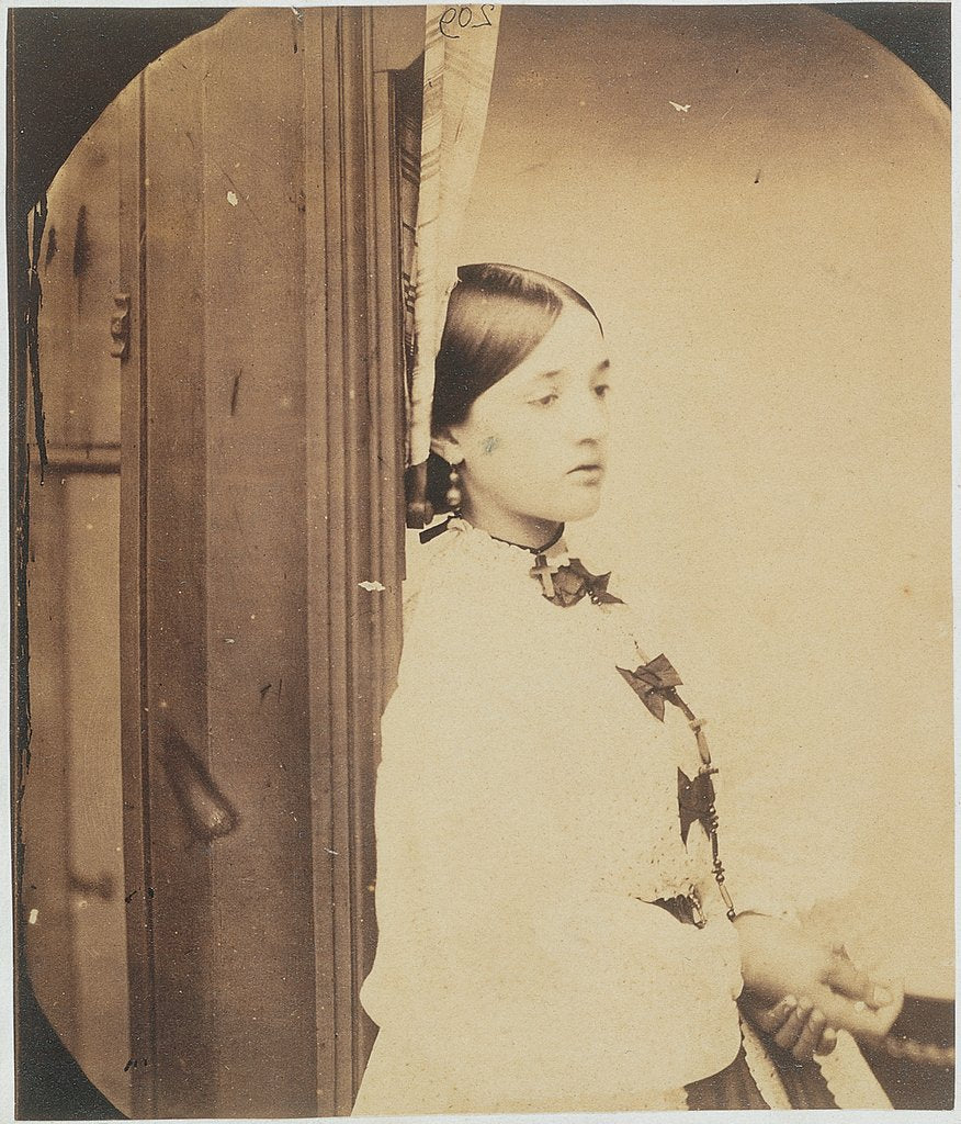 Detail of Charlotte Mary Dodgson by Lewis Carroll