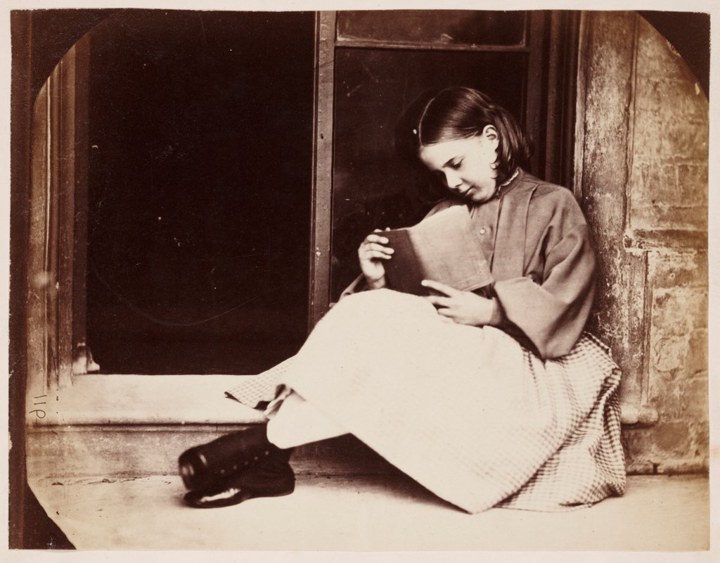 Detail of Laura Dodgson by Lewis Carroll