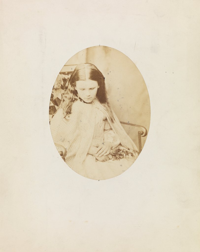 Detail of Portrait of a girl by Lewis Carroll