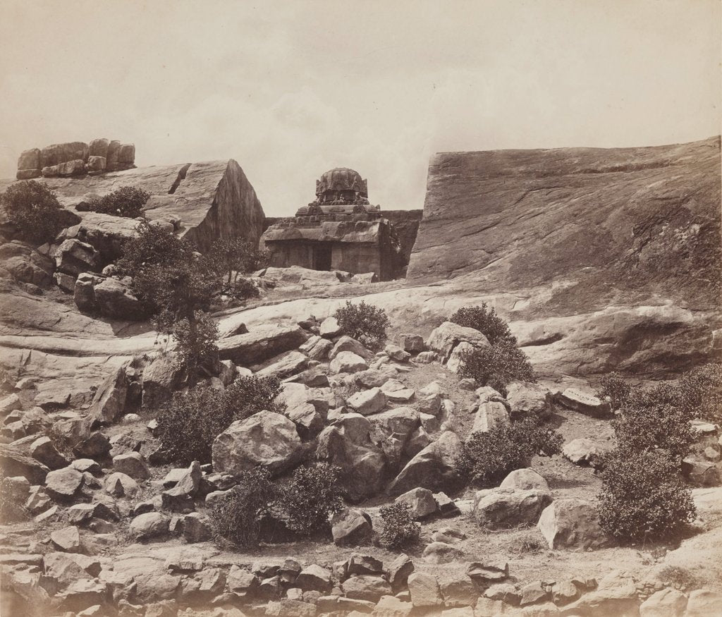 Detail of General view of rocks and monolith by Felice Beato