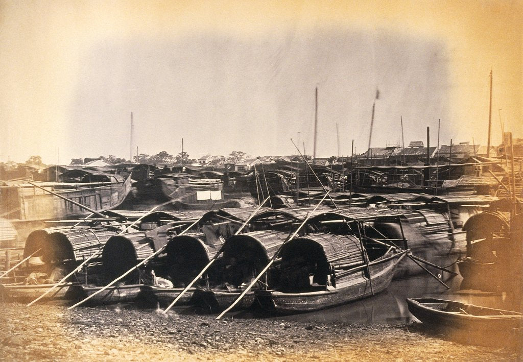 Detail of Chinese Sampans by Felice Beato