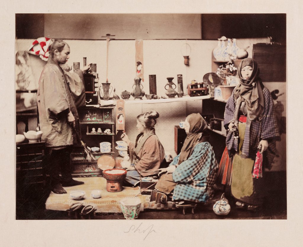 Detail of Shop by Felice Beato