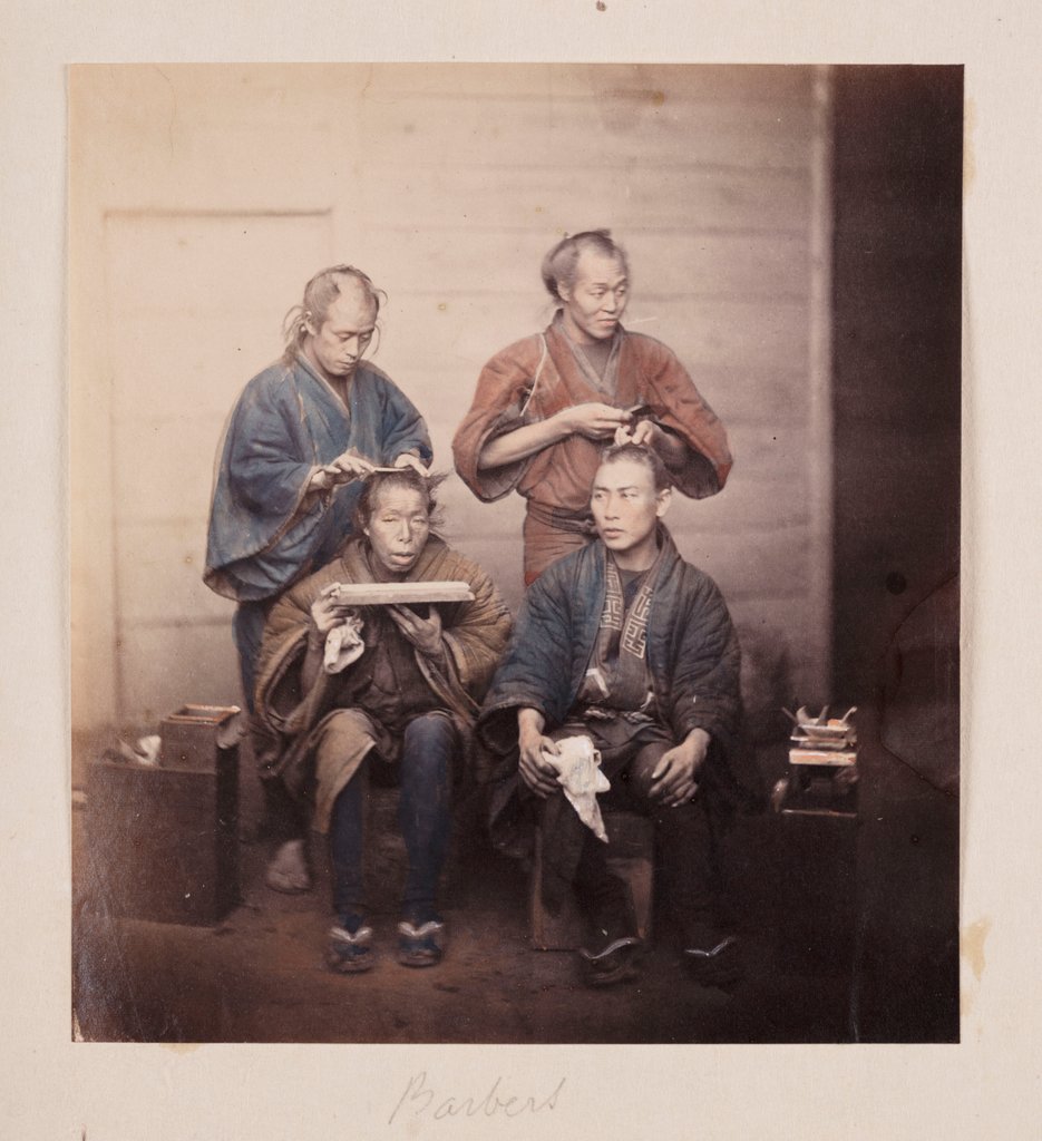 Detail of Barbers by Felice Beato