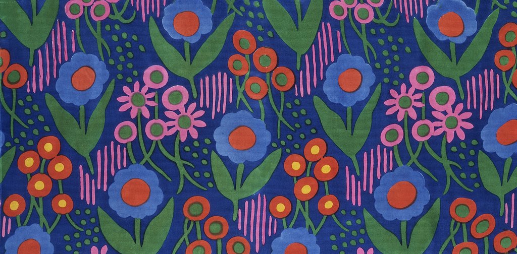 Detail of Dress fabric by Anonymous