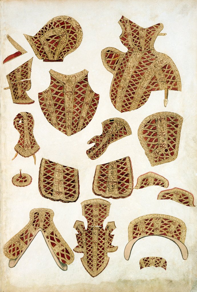 Detail of Suit of Armour Designs by Jacob Halder