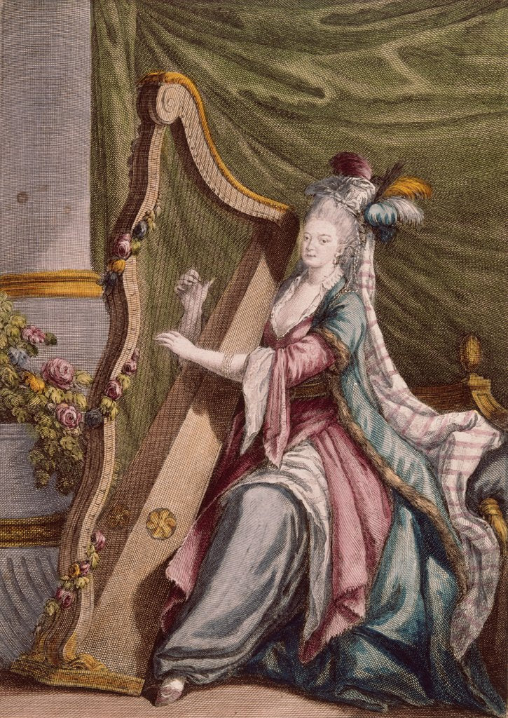 Detail of Marie Justine Benoit Duroncerai by Prunau