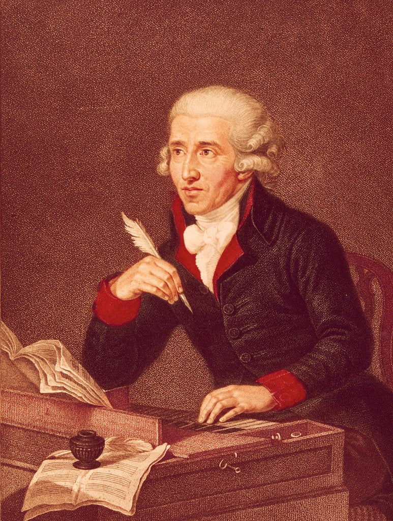 Detail of Joseph Haydn by Luigi Schiavonetti
