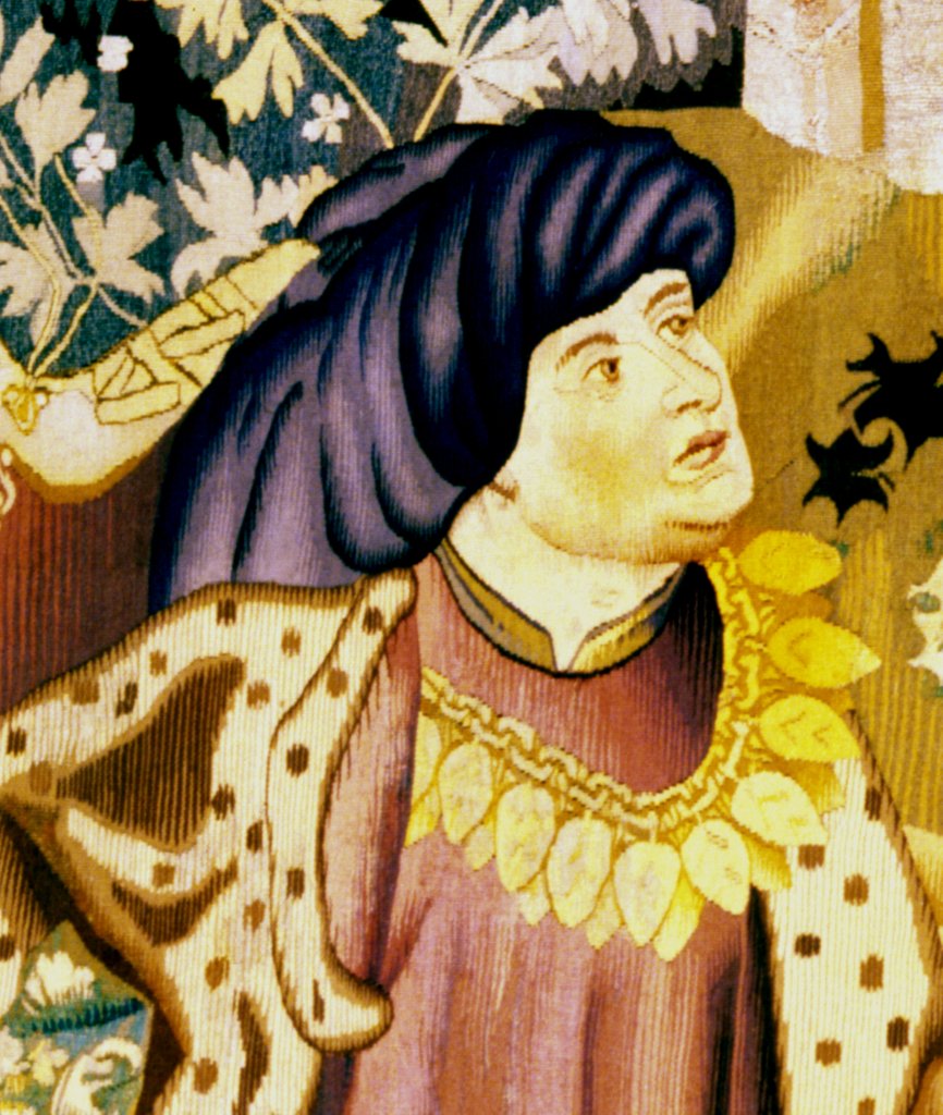 Detail of Devonshire Hunting Tapestry detail by Anonymous