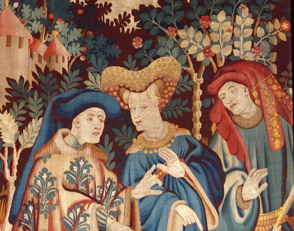 Detail of Devonshire Hunting Tapestry detail by Anonymous