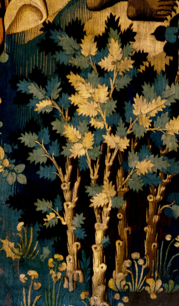 Detail of Devonshire Hunting Tapestry detail by Anonymous