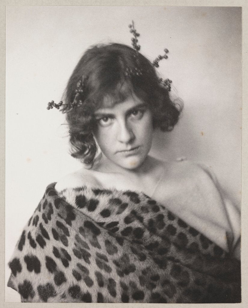 Detail of Woman in Leopard Skin (Chloe) (Ethel Reed) by Fred Holland Day