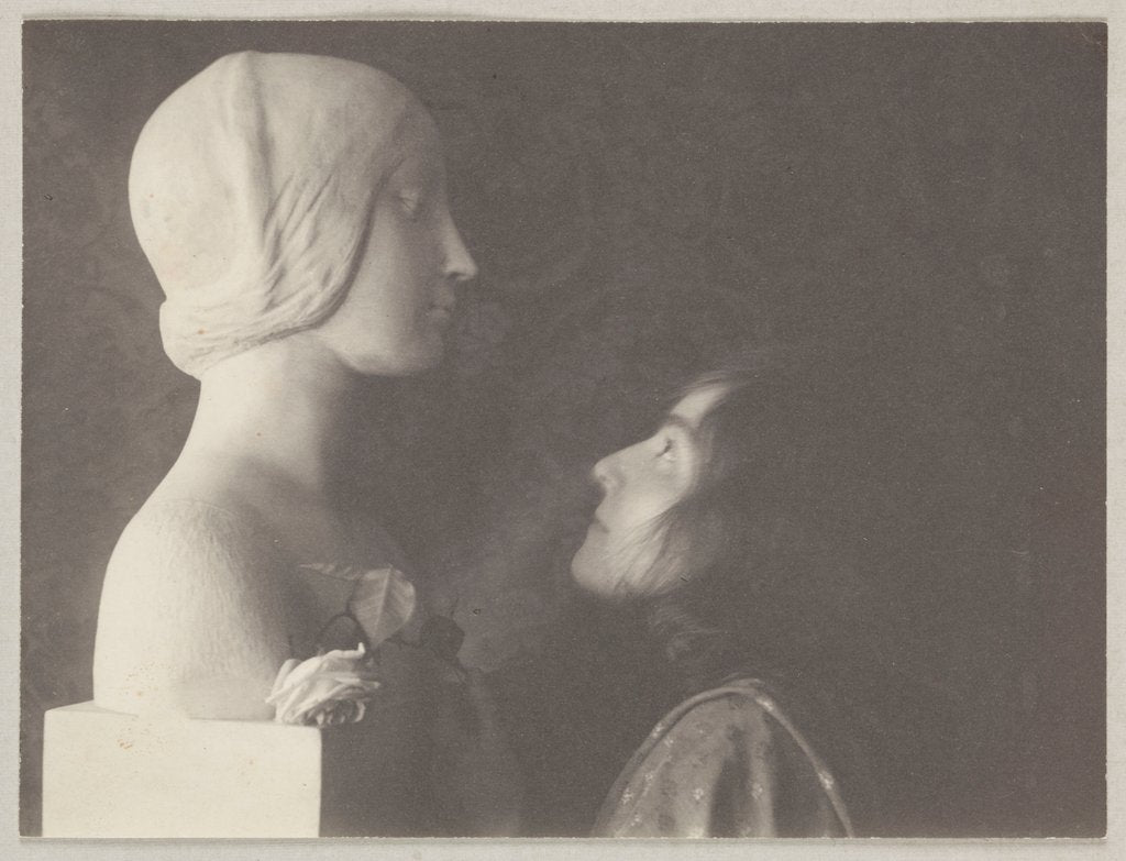 Detail of The Question (Mrs Cora Brown Potter) by Fred Holland Day